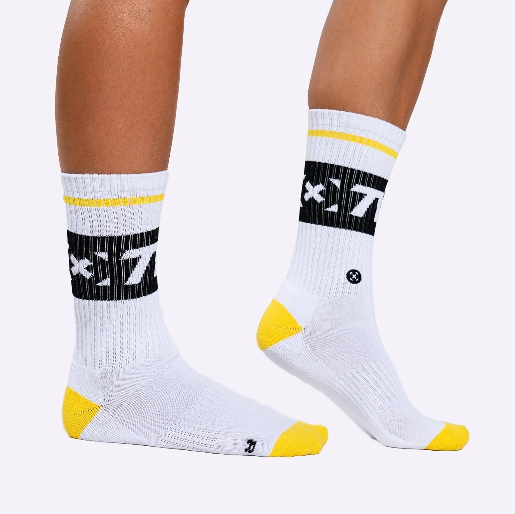 TWL - EVERYDAY CORE SOCKS - WHITE/BLACK/YELLOW