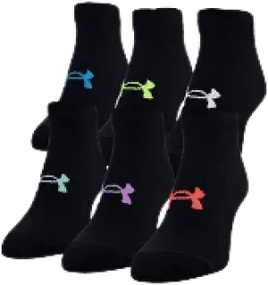 Under Armour Socks - Women's Essential No Show 6 Pack