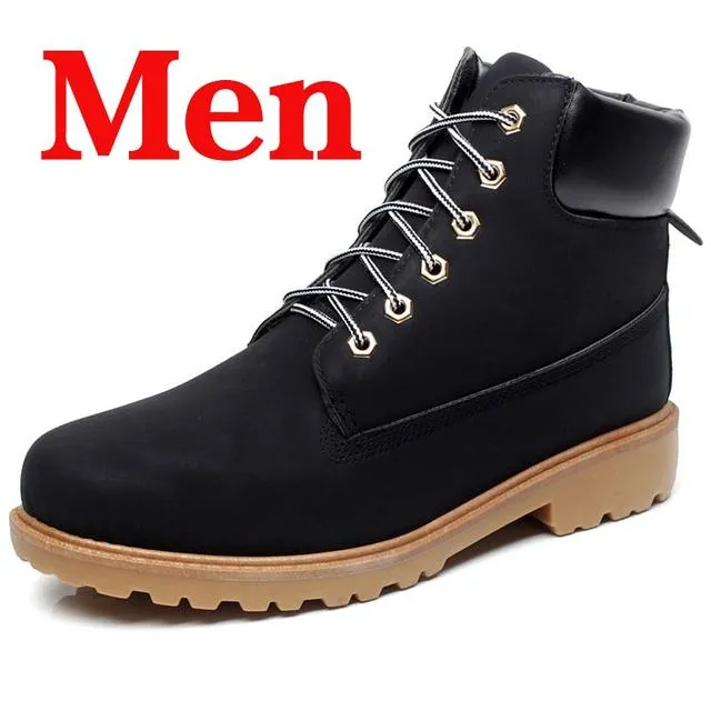 Winter Men Boots PU Outdoor Snow Ankle Boots