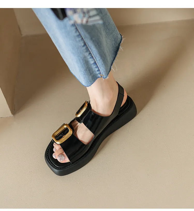 Women Fashion Leather Outdoor Casual Sandals