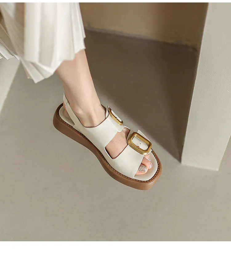 Women Fashion Leather Outdoor Casual Sandals