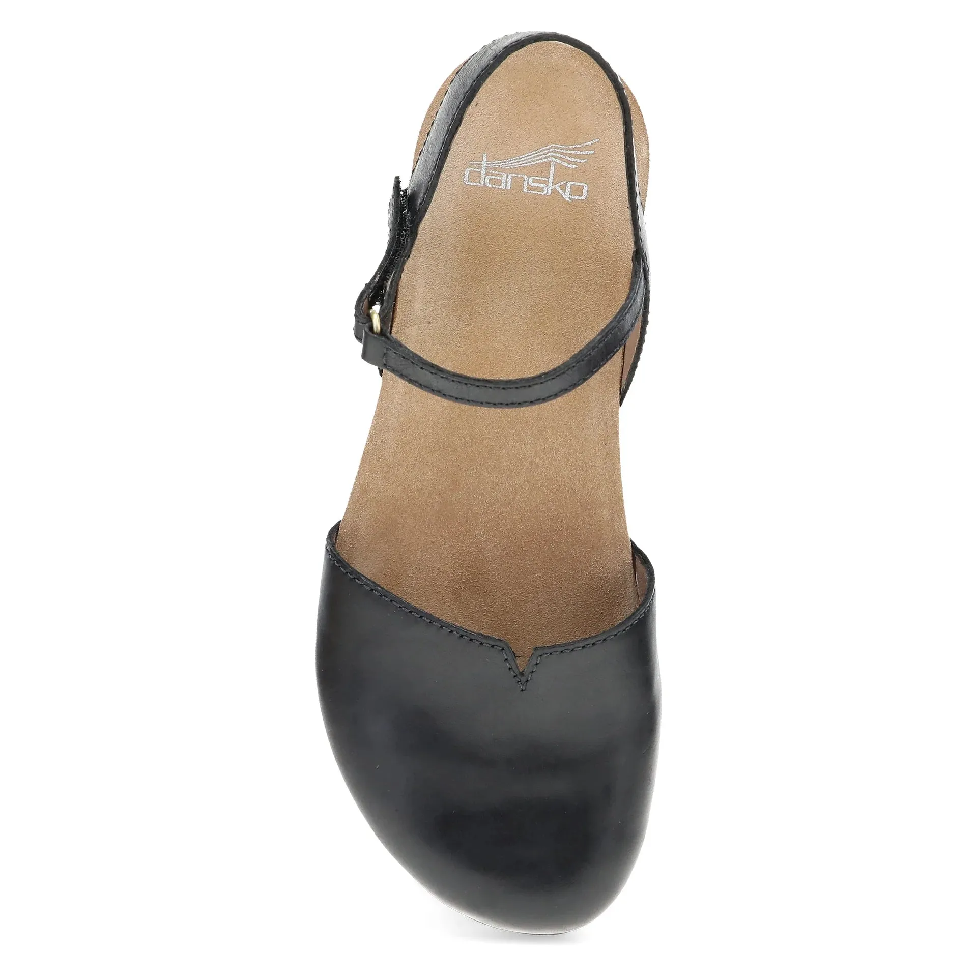 Women's Dansko Rowan Color: Black Waxy Burnished Mary Jane