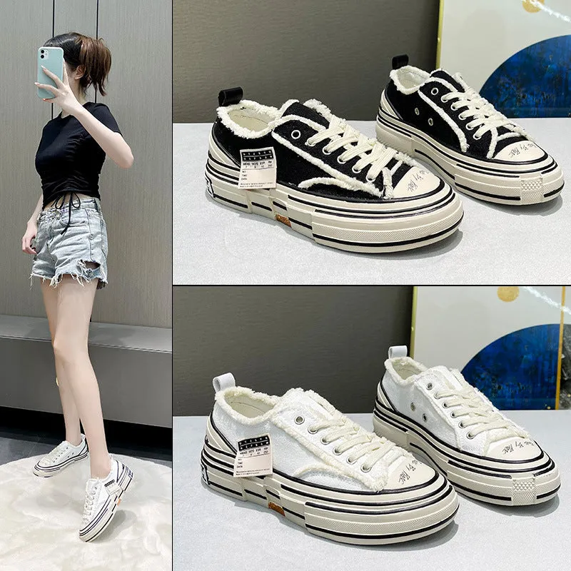 Women's Platform Muffin Summer Cloth Beggar Canvas Shoes