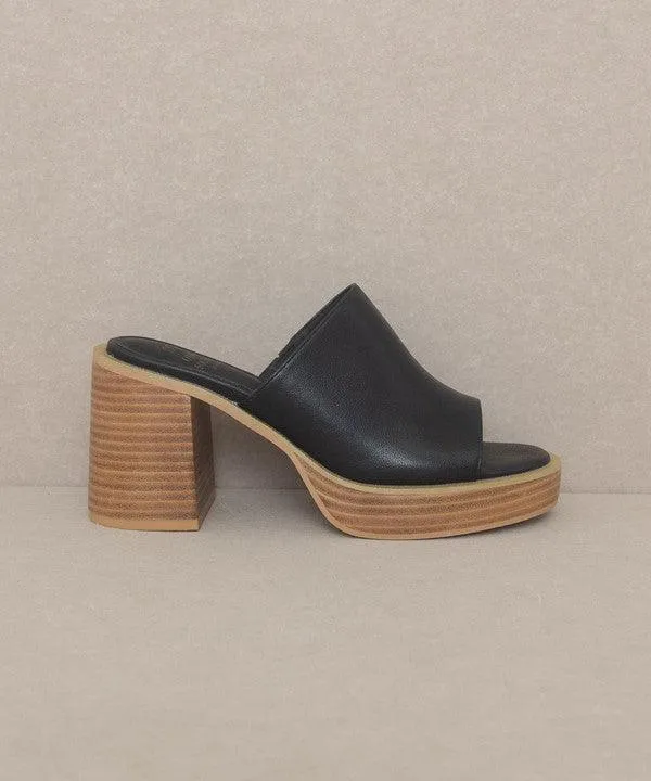 Womens Shoes Style No. Camille - Platform Slide Heel