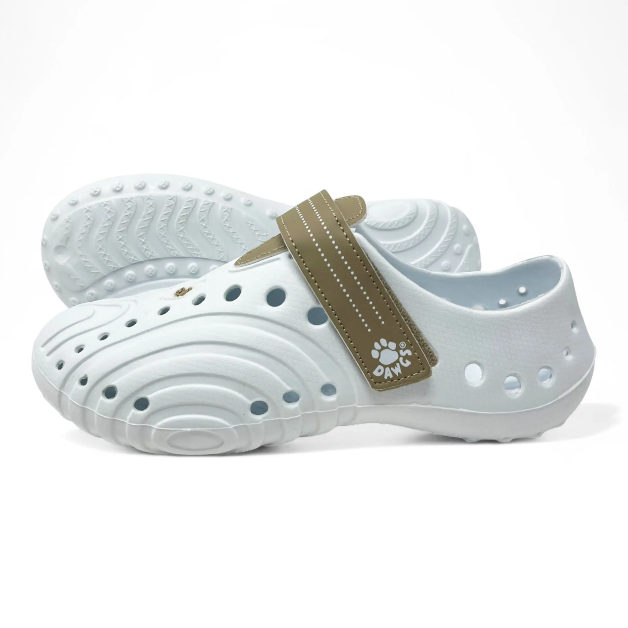 Women's Ultralite Spirit Shoes - White with Tan