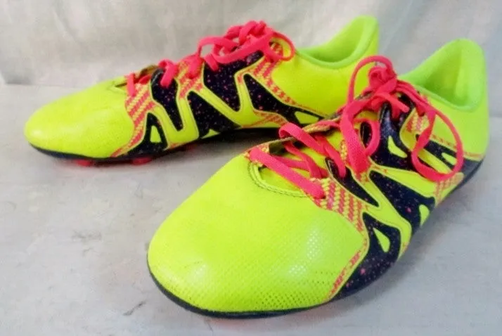 Youth BOYS ADIDAS SOCCER CLEATS Sneakers YELLOW ORANGE BLACK 4 Shoes